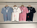 Lacoste Women's Ribbed Knit Polo Shirt