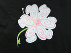 Black Flower Graphic Stussy T-Shirt