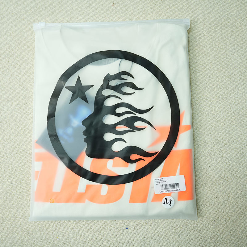 Hellstar Classic T-Shirt (Regular Print) White/Orange