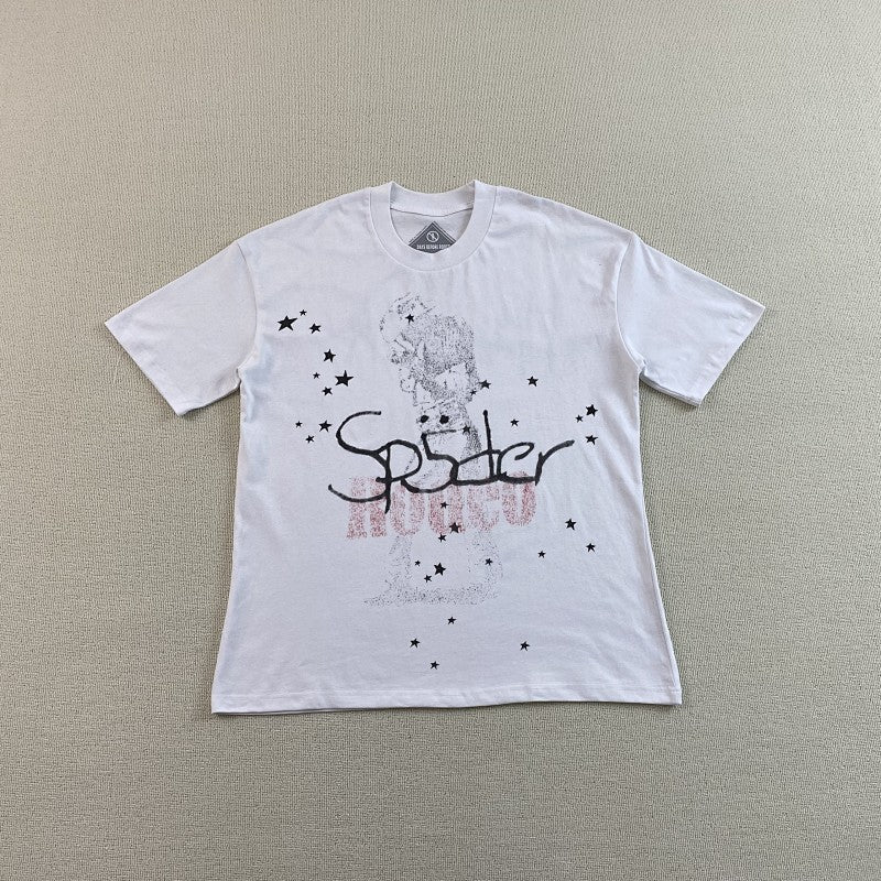 Travis Scott Cactus Jackx Sp5der Days Before Rodeo II Tee White