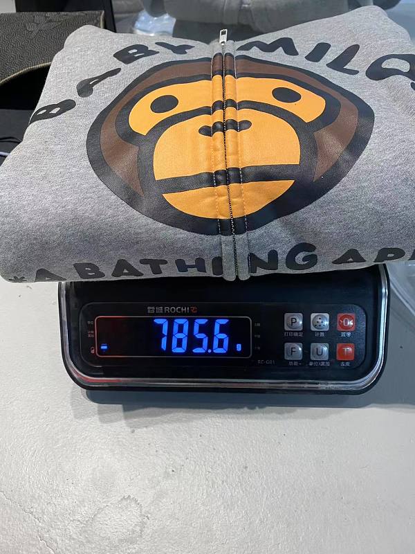 A Bathing Ape BAPE Baby Milo Multi-Patch Pullover Hoodie - Grey