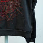 Sp5Der Rhinestone Logo Hoodie Black