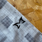 Mertra Patchwork Plaid Short - Grey Camo