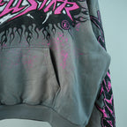 Hellstar Future Flame Hoodie Grey