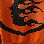 Hellstar Fire Orange Hoodie Orange Dye