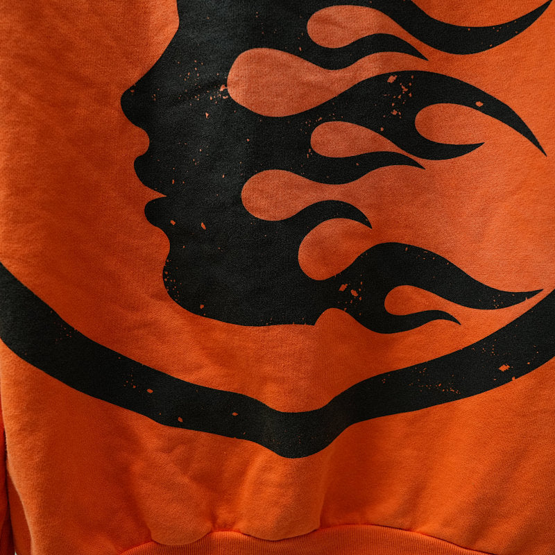 Hellstar Fire Orange Hoodie Orange Dye