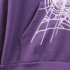 Sp5Der Web Hoodie Purple