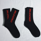 Balenciaga Crew Socks - Black/Red