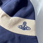 Embroidered Orb Logo Color Block Polo Shirt