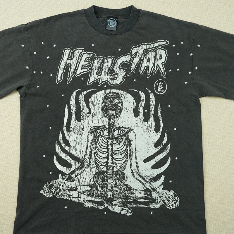 Hellstar Studios Inner Peace Short Sleeve Tee Shirt Black