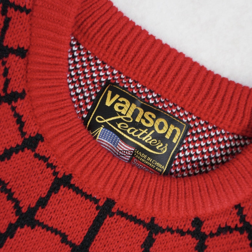 Supreme Vanson Spider Web Crewneck Sweater