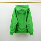 Sp5Der Punk V2 Rhinestone Hoodie Bright Green