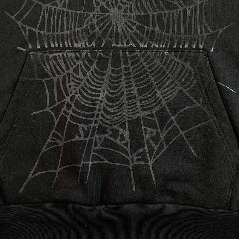 Sp5der Phantom Web Hoodie Black