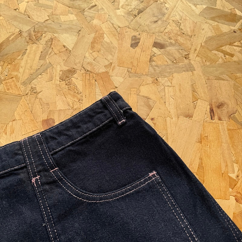 Mertra Reverse Bigstep Denim - Indigo/Pink