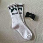 Rhude Mountain Graphic Crew Socks