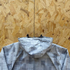 Mertra Patchwork Plaid Jacket - Grey Camo