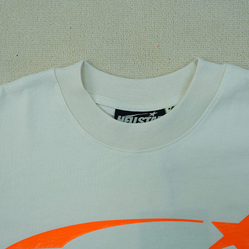 Hellstar Classic T-Shirt (Regular Print) White/Orange