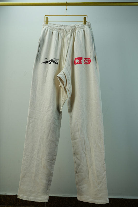 Hellstar Lf You Dont Like Us Beat Us Sweatpants White