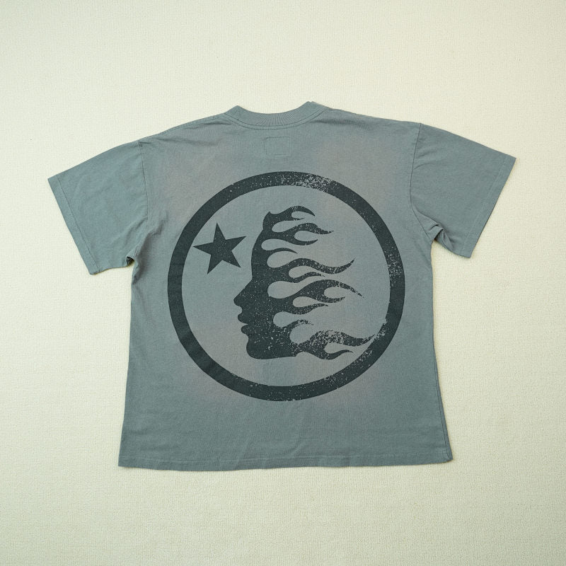 Hellstar Sport Logo T-Shirt Grey