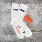 Syna World Crew Socks - White/Gray/Black
