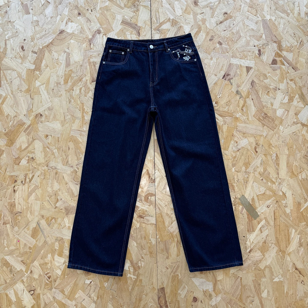 Derschutze Blossom Selvedge - Indigo