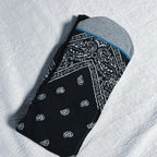 Stance Paisley Crew Socks - Black/White/Gray/Blue