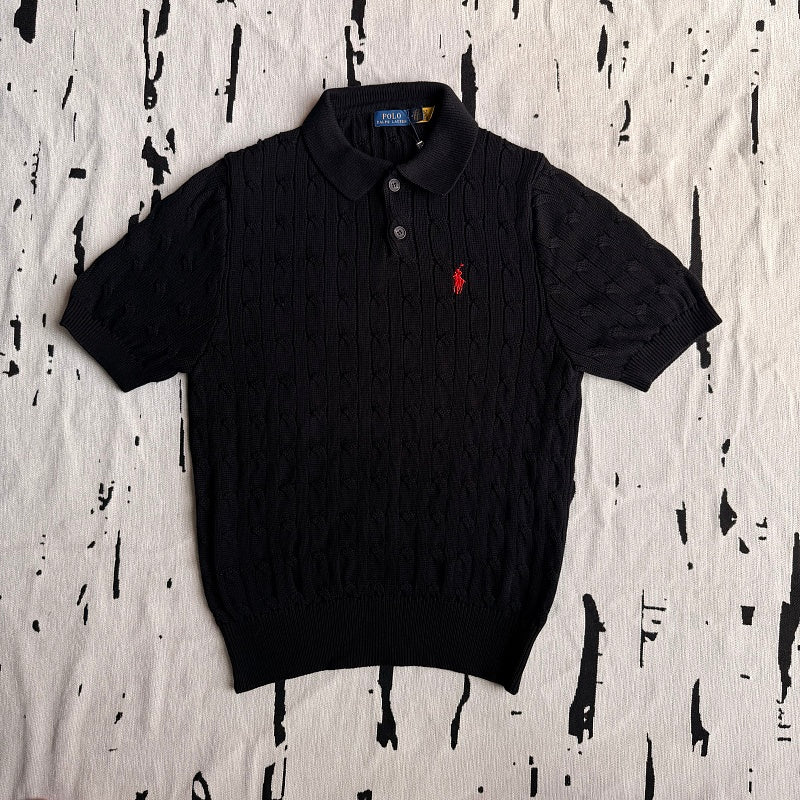 Polo Ralph Lauren Cable-Knit Polo Sweater - White