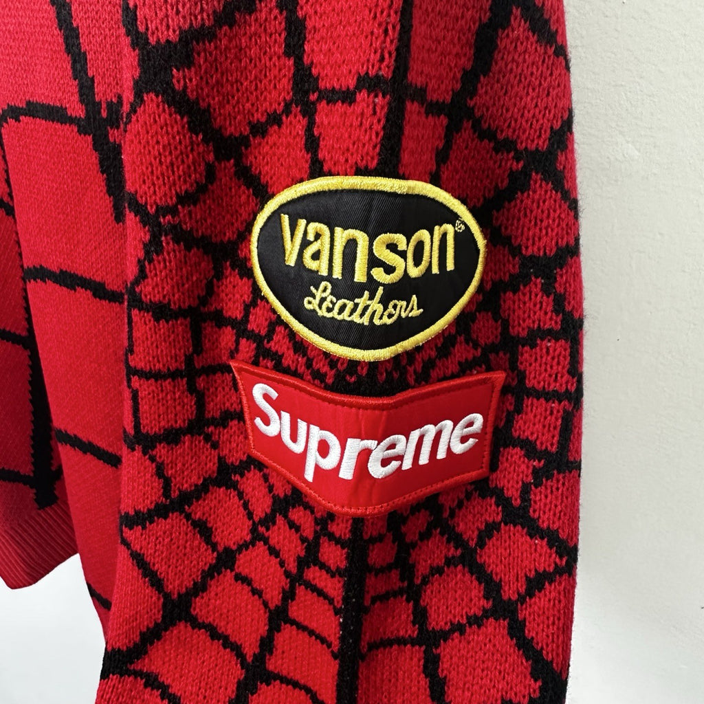 Supreme Vanson Spider Web Crewneck Sweater