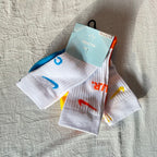 Nk NOCTA Crew Socks White Blue Orange