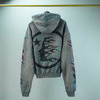 Hellstar Future Flame Hoodie Grey