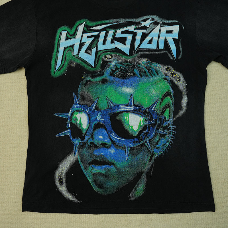 Hellstar The Future T-Shirt Black/Blue