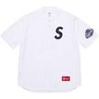 Supreme S Logo Mesh Baseball Jersey