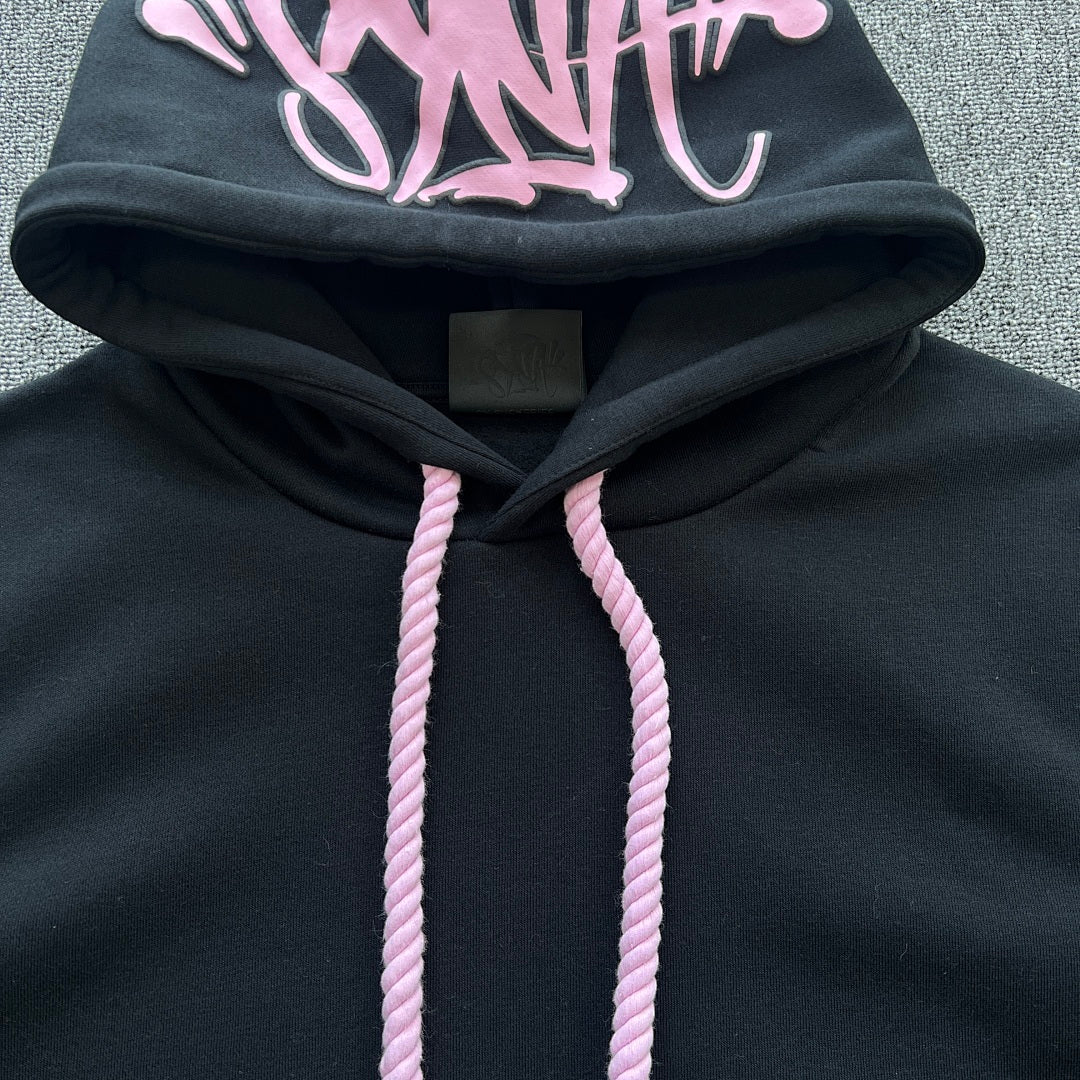 Hoodie Set Black Pink