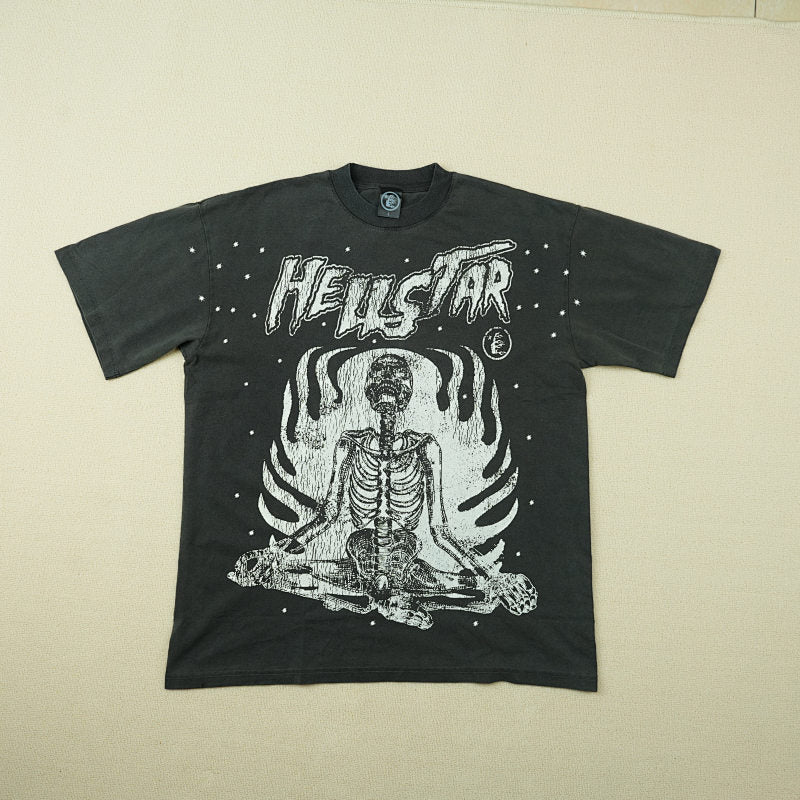 Hellstar Studios Inner Peace Short Sleeve Tee Shirt Black