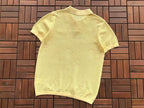 Yellow Knit Short-Sleeve Polo Shirt