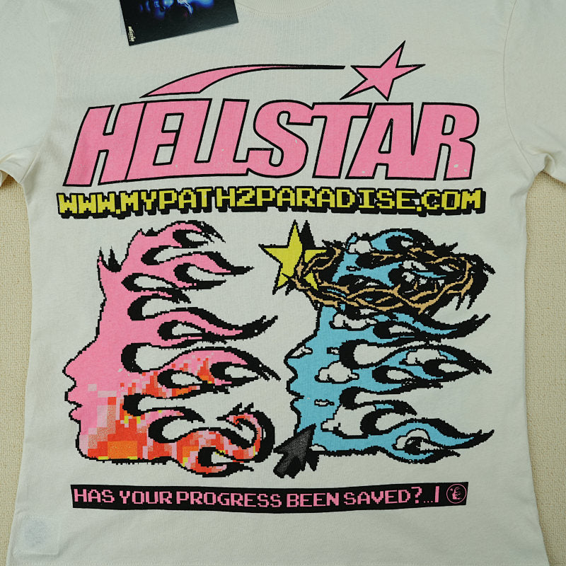 Hellstar Pixelt-Shirtwhite
