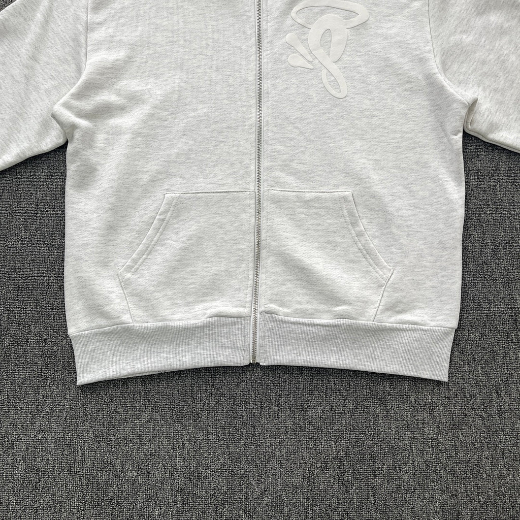 Zip Hoodie White