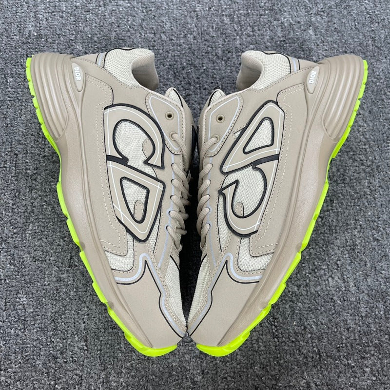 Dior B30 Sneaker — Beige Fluorescent Green