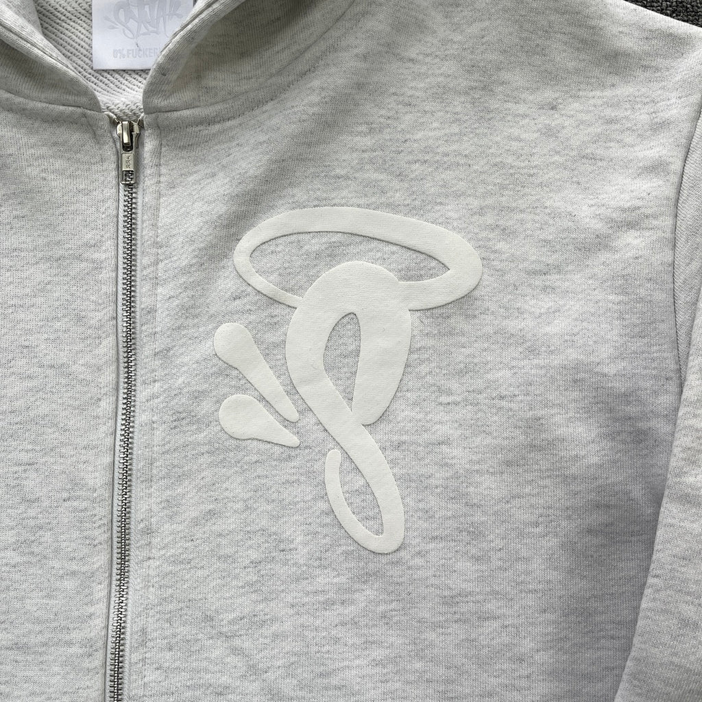 Zip Hoodie White