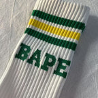 Shark Graphic Striped Crew Socks 2-Pack