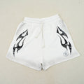 Hellstar Flame Shorts White