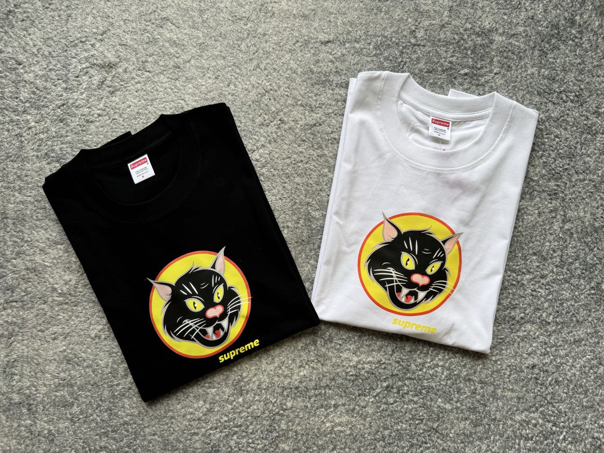 Supreme Black Cat Graphic T-Shirt