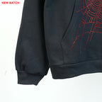 Sp5Der Rhinestone Logo Hoodie Black