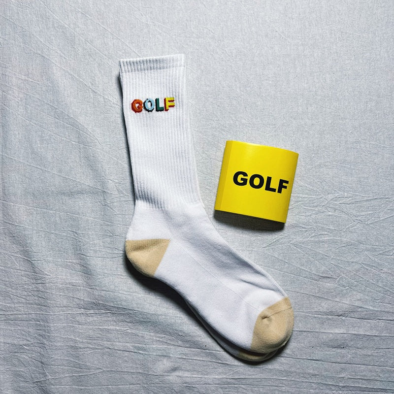 Golf Wang Crew Socks - White/Multicolor
