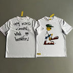 Cactus Plant Flea Market Smiley Character Graphic Tee - White
