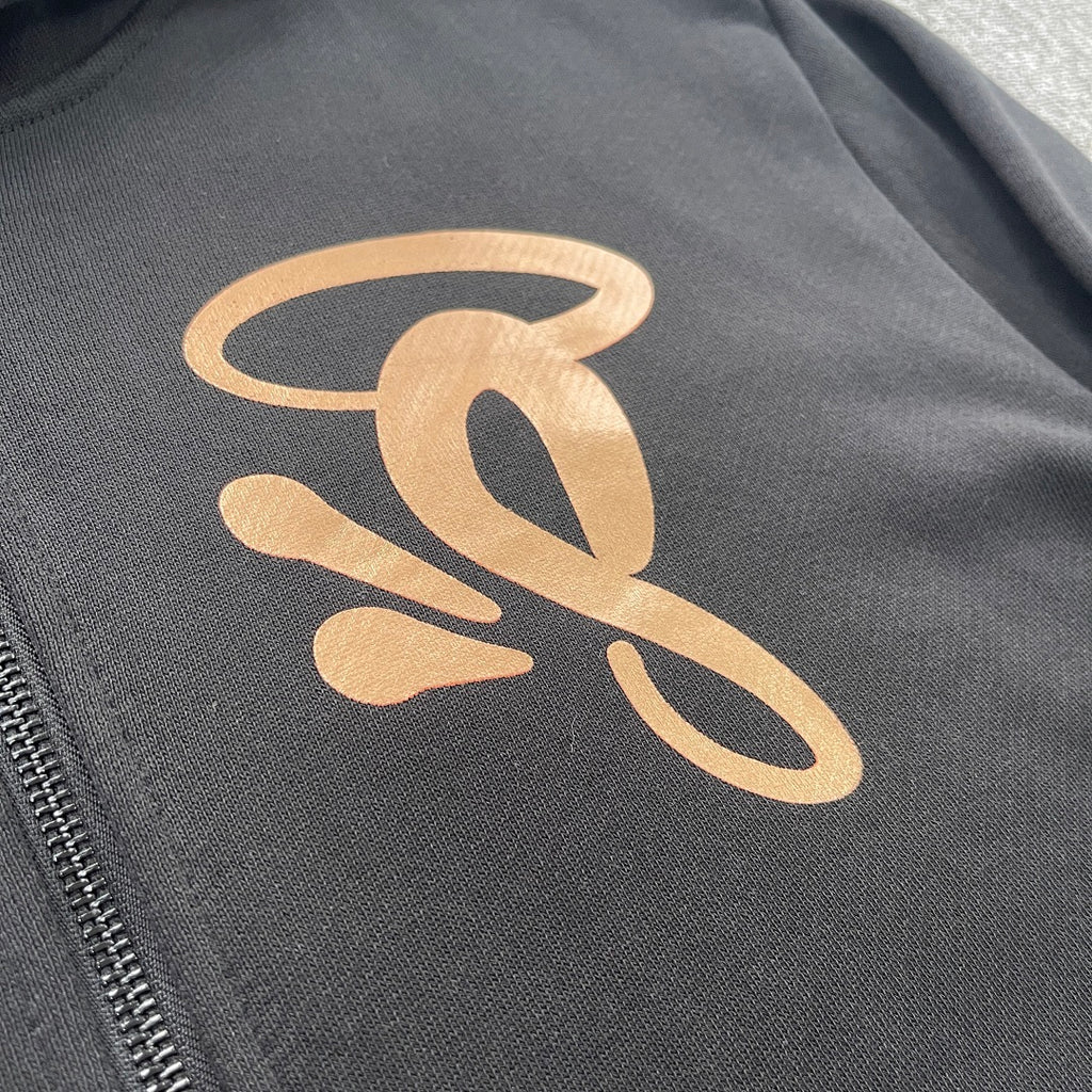 Zip Hoodie Rose Gold