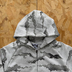 Mertra Serpentine Zip Hoodie - Light Grey
