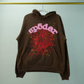 Sp5der Web Hoodie Brown