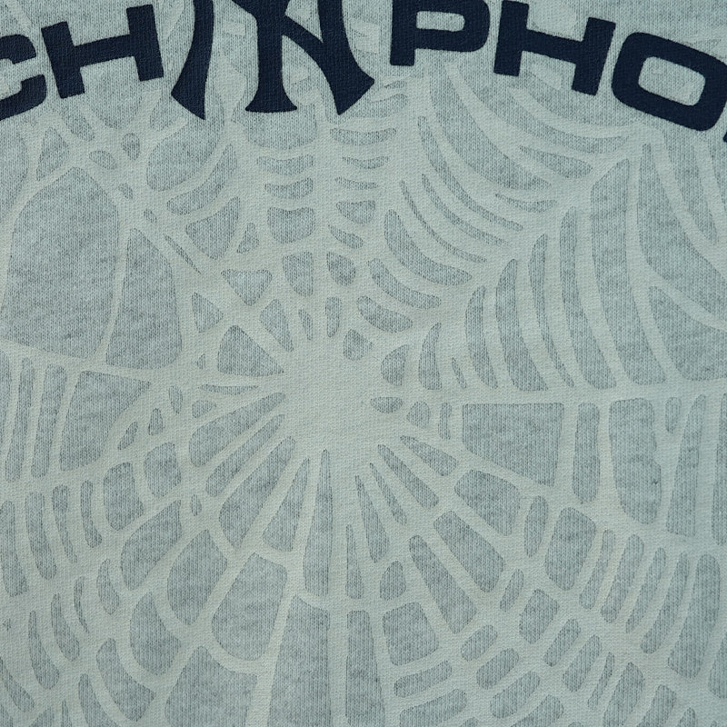 Sp5der Arach NY Phobia Hoodie Ash Grey