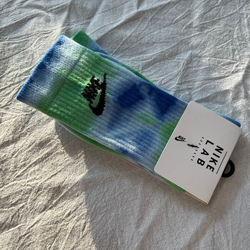 Nike Lab Crew Socks - Yellow/Purple/Pink/Blue